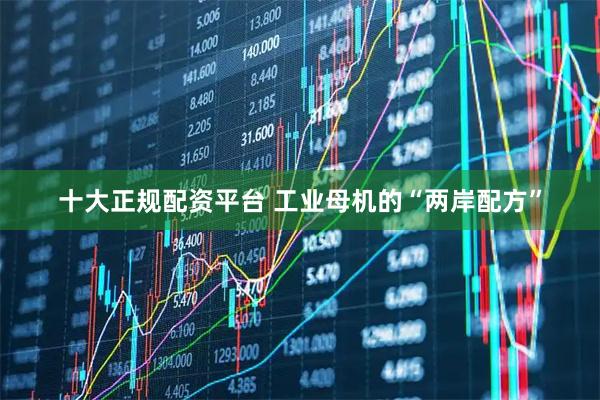 十大正规配资平台 工业母机的“两岸配方”